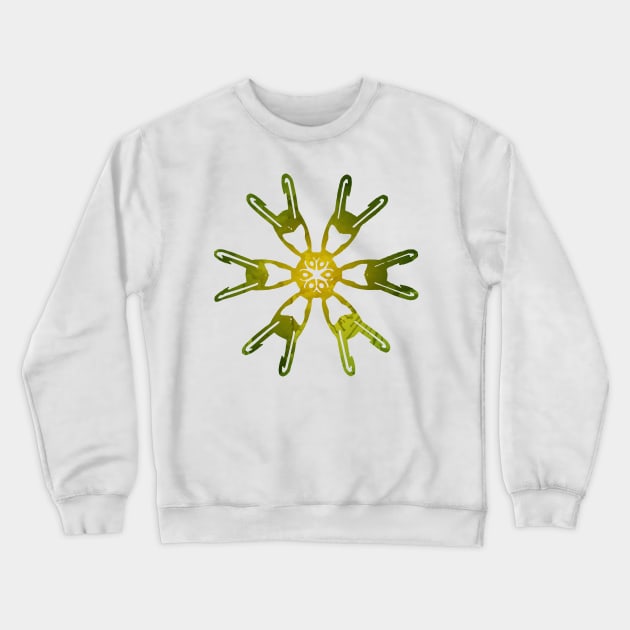 Snowflake Inspired Silhouette Crewneck Sweatshirt by InspiredShadows